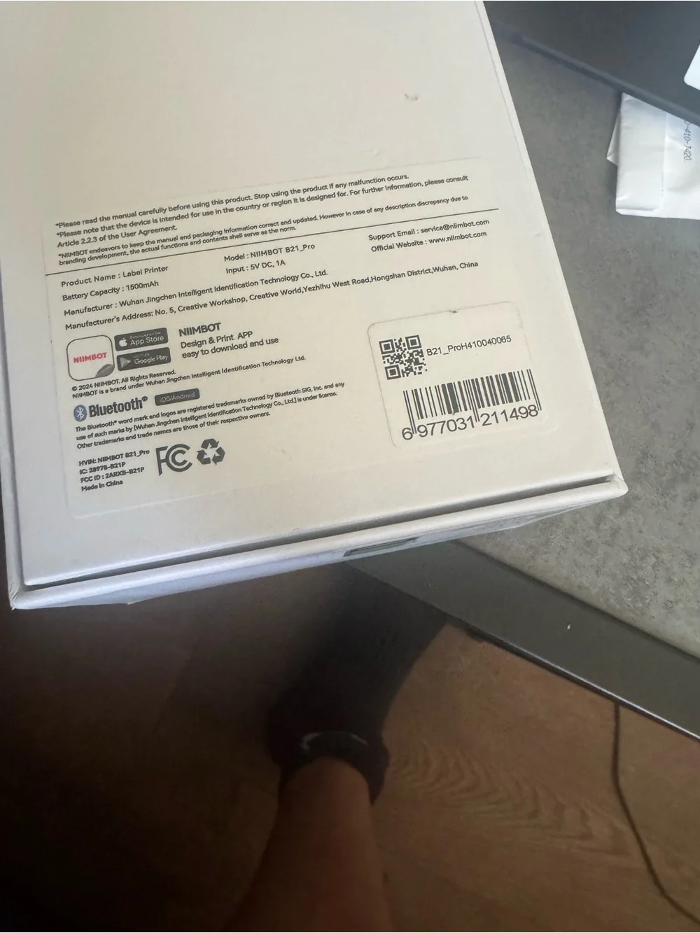 NIIMBOT Portable Smart Label Printer - NIB
